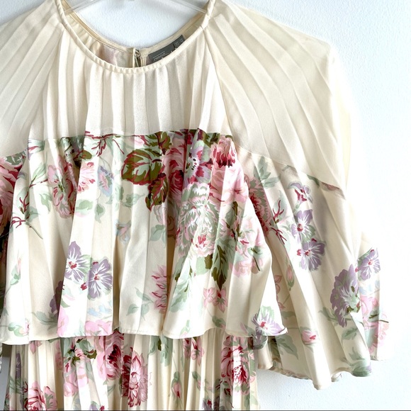 ASOS DESIGN Sheer & Solid Printed Midi Dress - Picture 4 of 13